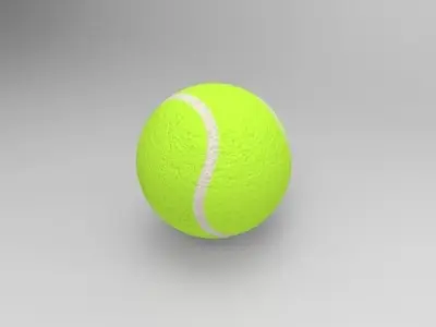 tennis ball Low-poly 3D model