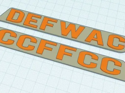 Harley Davidson saddlebag latch reflector inserts 3D print model