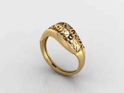 Women Plain Ring Ready STL 3DM Models Womens Rings 3D models 3D print model