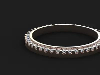 36mm Rolex Compatible Diamond Bezel 2ct 3D print model