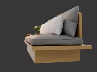 Sofa Minimalist 1 3D model