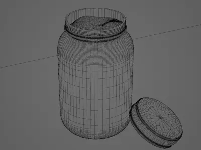 Whey Protein Low-poly 3D model
