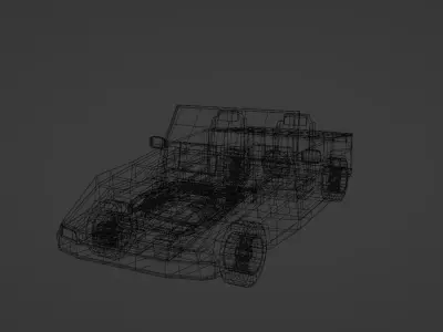 Low poly car  Low-poly 3D model purchase