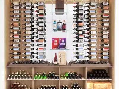 Wine Cabinet 3 3D model