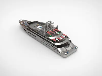 Luxury Yacht G 3D model