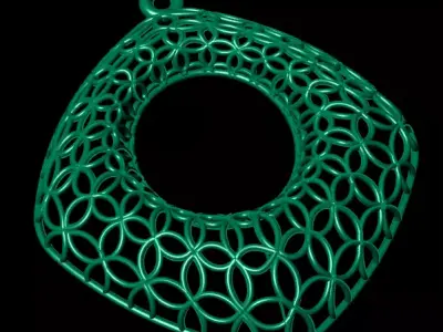 free fusion gold pendant Free 3D print model