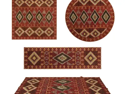 Rugs No 840 Low-poly 3D model