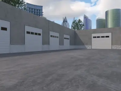 Street alleyway environment  3D model