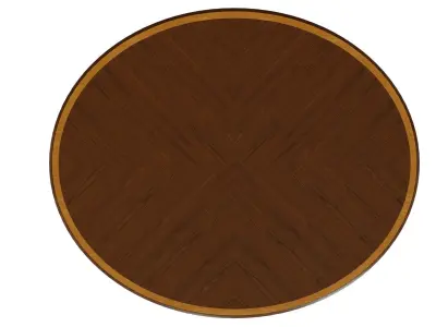 Classic table with inlaid veneer 1200 3D model