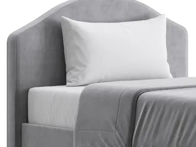 Upholstered bed 3D model