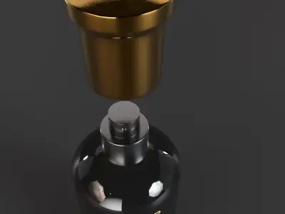 boss perfume bottled absolu 3D model