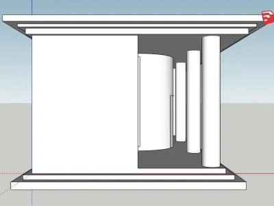 simple large public and or historical building  3D model