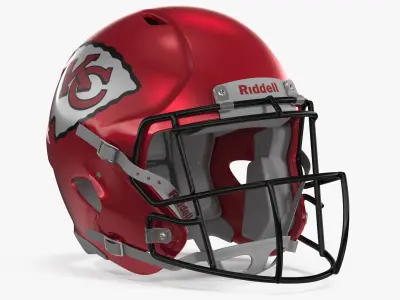 Kansas City Chiefs American Football Helmet 3D model