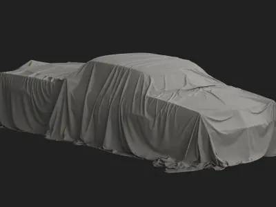 Retro Car Cover 03 3D model