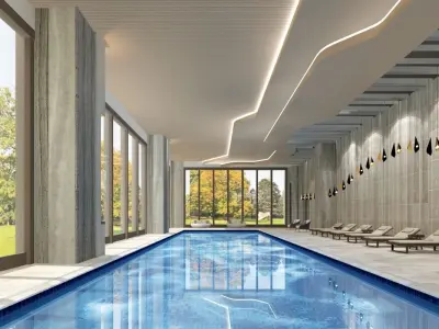 Luxury Hotel Interior Scenes-Swimmimg Pool 3D model 3D model