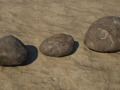 Rock Collection Free low-poly 3D model