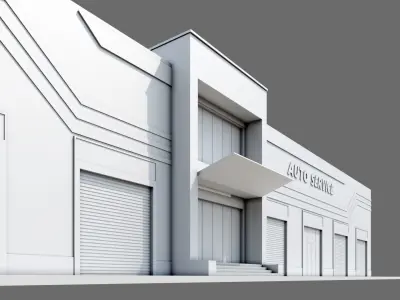 Auto Service ID030 3D model