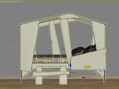 children cabin bed 10 3D model