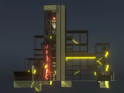 Sci-fi factory 25i23 3D model