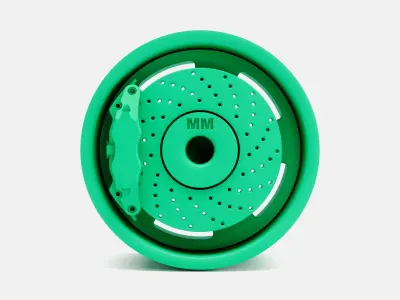15x10 Torq Thrust D Wheel and Brake 3D print model