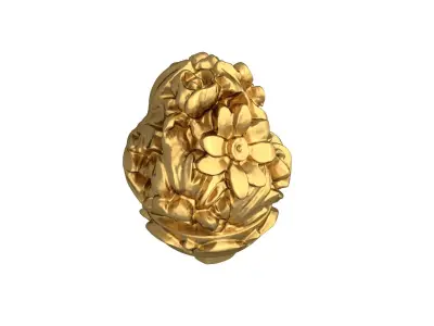 Classic carved decor ornament 508  3D print model