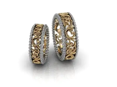  Rings ready for 3d print 3D print model