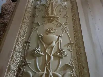 DOOR PANEL WOOD CARVED 3D model