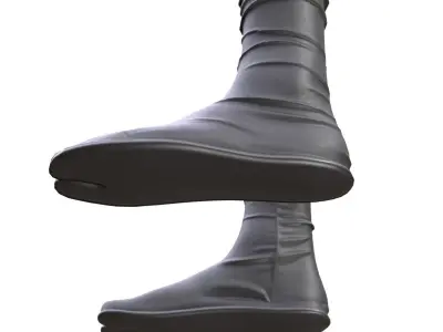 Warrior Shoes 78 - All MH Bodies - UE5 Skeletons - Rigged Low-poly 3D model