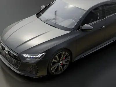 AUDI-RS7  Low-poly 3D model