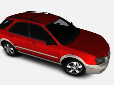 Subaru Impreza GGB Outback Sport AWD US-Spec 2004 Low-poly 3D model