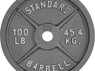 Standard Barbell 3D print model