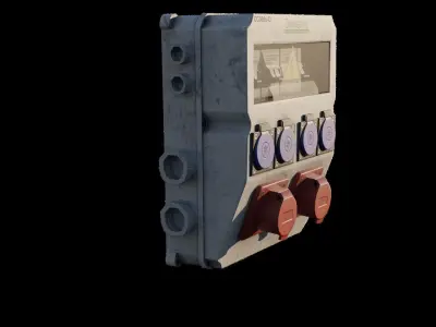 Switch Cabinet game ready  Low-poly 3D model