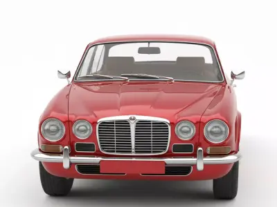 Jaguar XJ6 Series Inspired  Low-poly 3D model