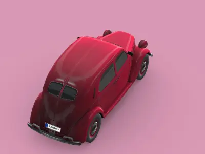 Lancia Ardea 1939 Low-poly 3D model