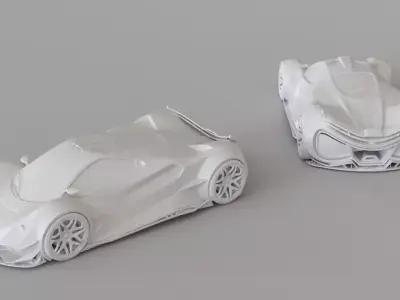Subsultra Concept Car 3D print model