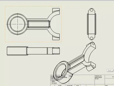 Connecting Rod 3D model 3D print model