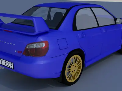 Subaru Impreza STI 2003 3D model