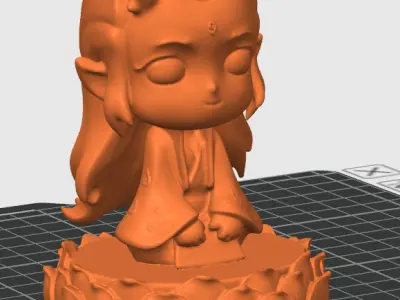 Ngao Bing Sitting on Lotus 3D print model
