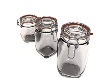 Glass Jar Pack 3D model
