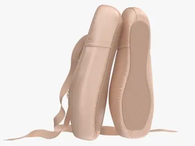 Ballet Shoes - Resting Low-poly 3D model
