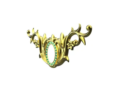 Carved Decor 3D model 3D model
