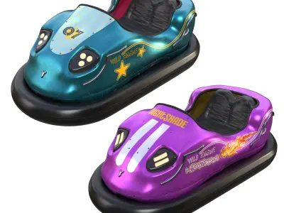 Amusement bumper car 3D model