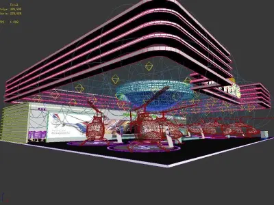 Exhibition - Area -29X37-3DMAX2009-031 3D model