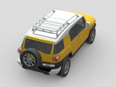 Toyota FJ Cruiser Low-poly 3D model