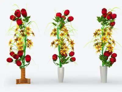 Decor Flower Vase 3D model