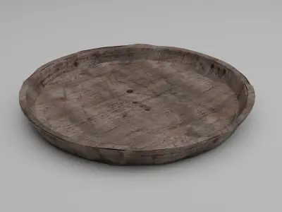 Simple Old Plate Free 3D model