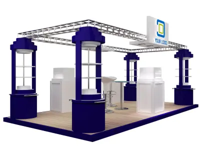 Booth Exhibition Stand a472a 3D model