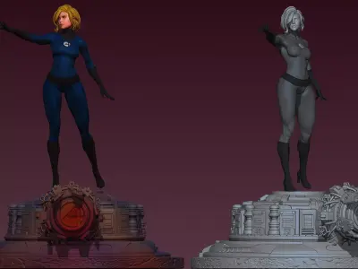 QUARTETO FANTASTICO SUE 3D print model