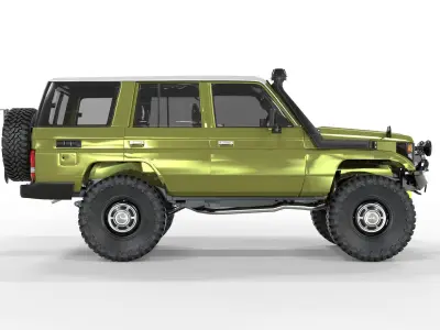 Generic Land Cruiser FZJ76 AUS 2002  3D model