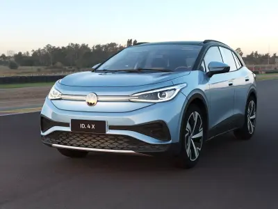 2025 Volkswagen ID4 X with lowpoly interior Low-poly 3D model